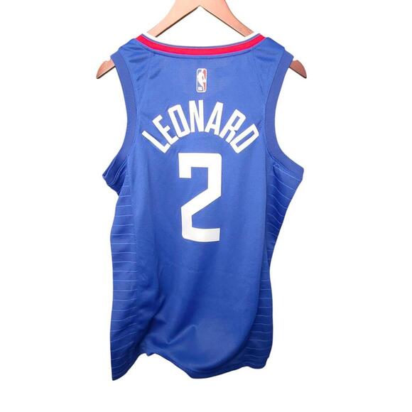 Nike Men's LA Clippers Kawhi Leonard Jersey - Royal Blue Size Medium - Picture 2 of 6